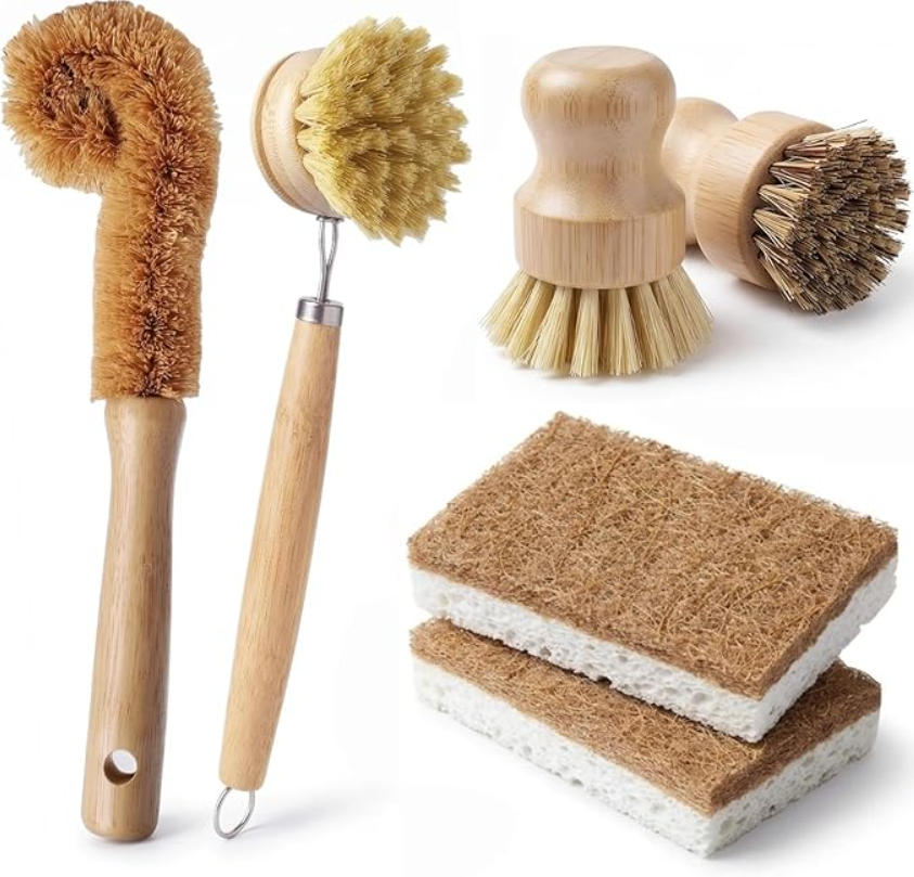 Substrate Coconut Fiber - Ensemble de 6 brosses à vaisselle