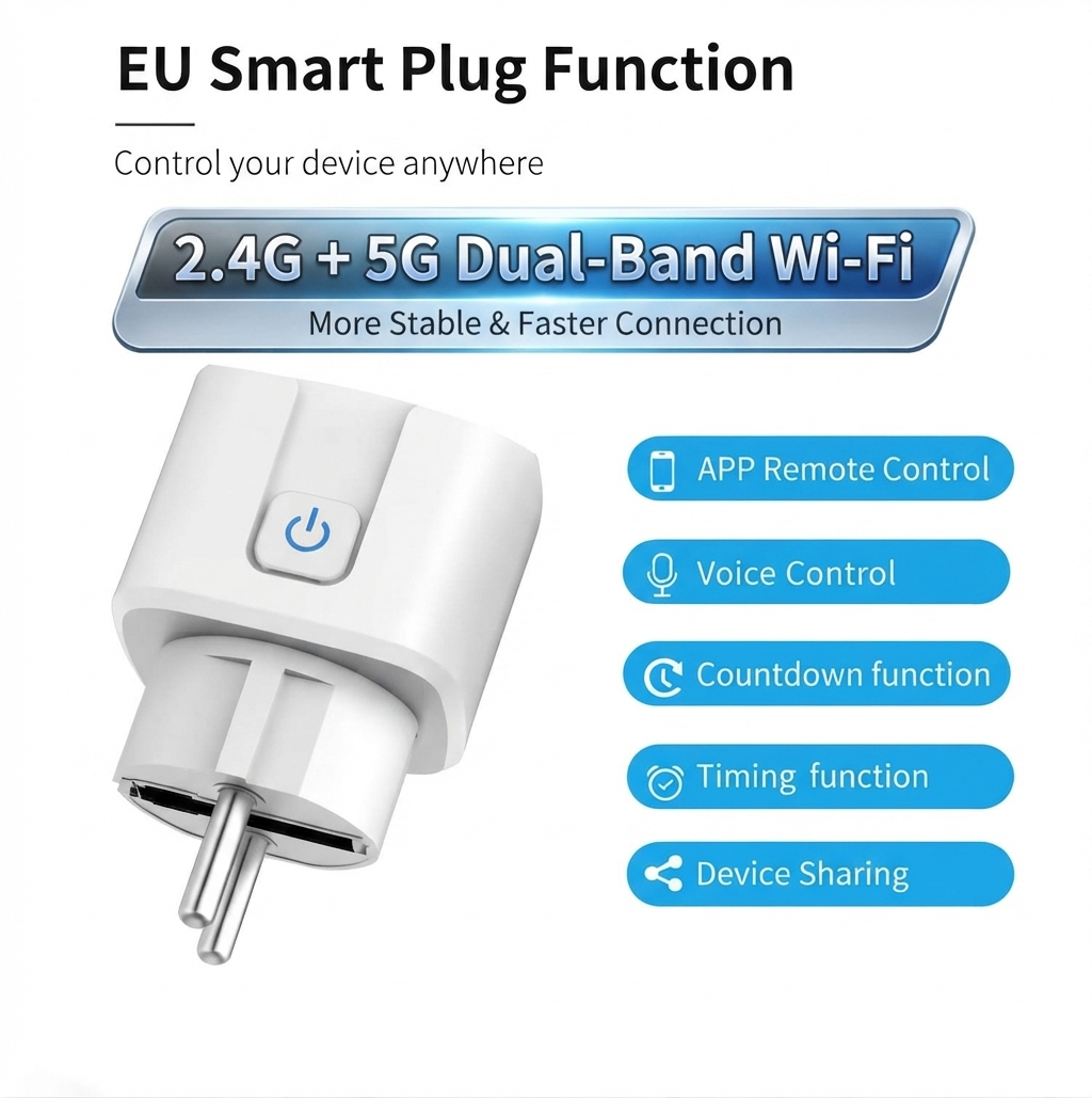 Prise intelligente Tuya WiFi d - Timer Dual Outlet avis et prix